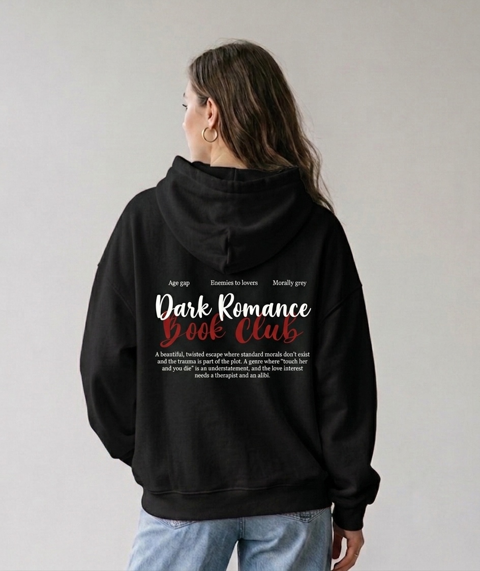 Dark Romance Book Club hoodie s kapucí