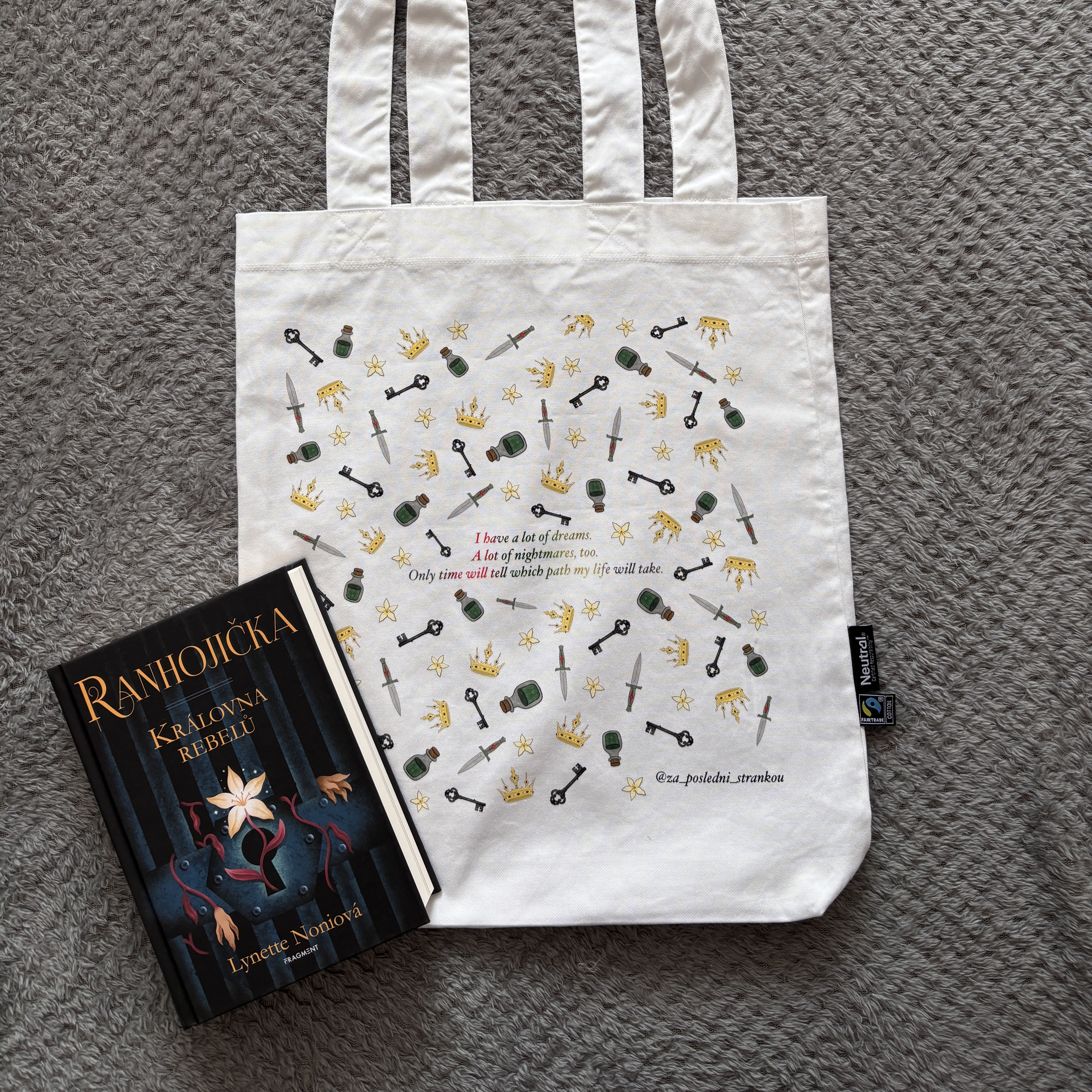 Plátěná taška Ranhojička s citátem