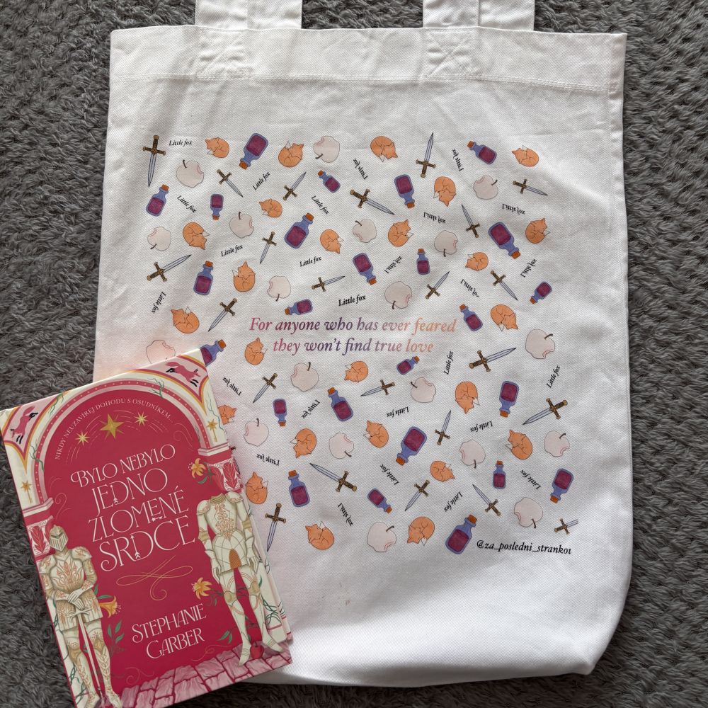 Plátěná taška Bylo Nebylo Jedno Zlomené Srdce s citátem