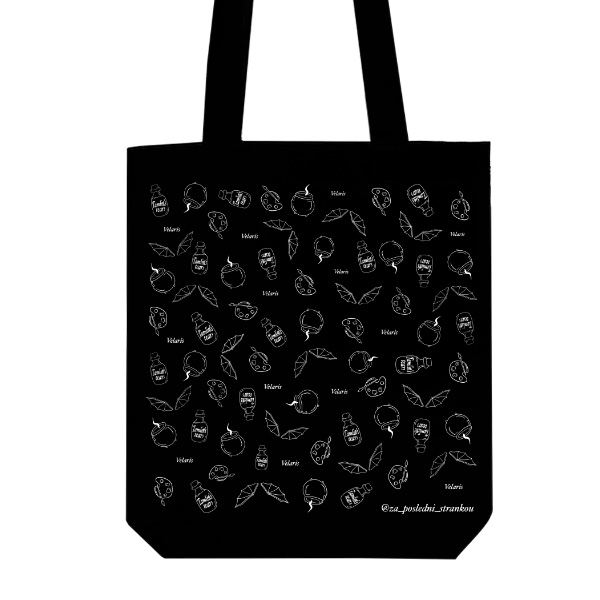 Černá plátěná taška Dvůr trnů a růží