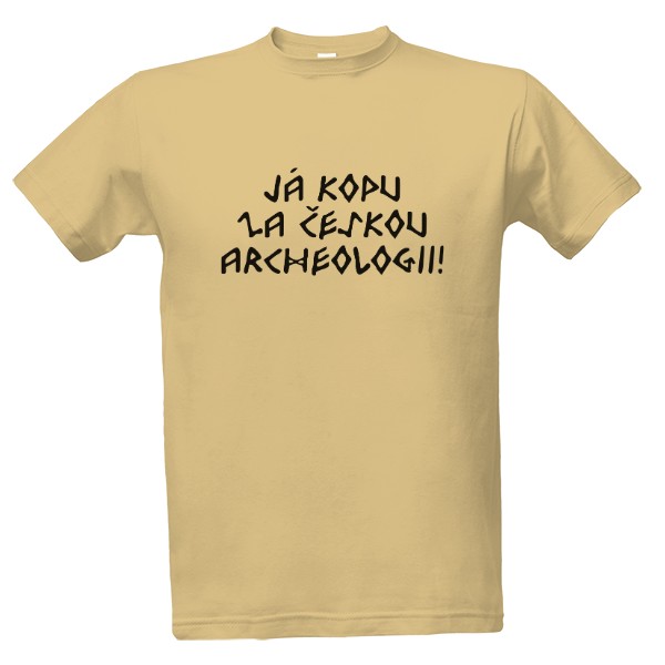 Tričko s potiskem Česká archeologie - Více barev | Pánské | Černý text